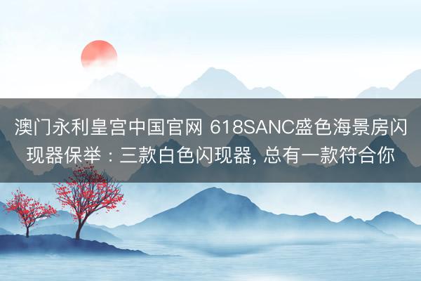 澳门永利皇宫中国官网 618SANC盛色海景房闪现器保举 : 三款白色闪现器, 总有一款符合你